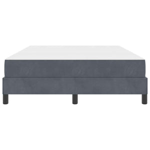 vidaXL Box Spring Bed with Mattress Dark Grey 160 x 220 cm Fabric