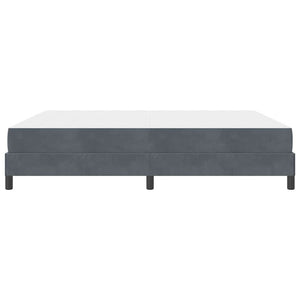 vidaXL Box Spring Bed with Mattress Dark Grey 180 x 220 cm Fabric