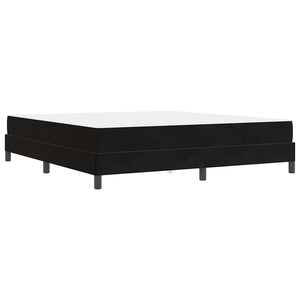 vidaXL Box spring bed with mattress Black 180 x 220 cm Fabric