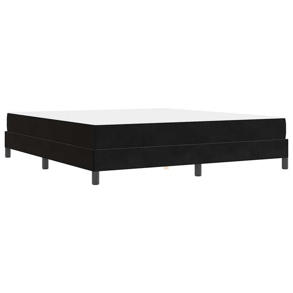 vidaXL Box spring bed with mattress Black 180 x 220 cm Fabric