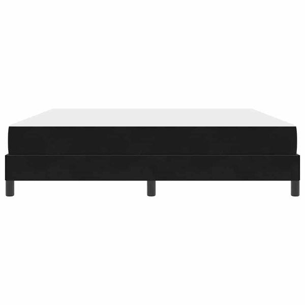 vidaXL Box spring bed with mattress Black 180 x 220 cm Fabric