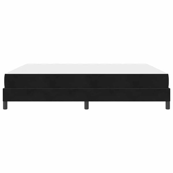 vidaXL Box spring bed with mattress Black 180 x 220 cm Fabric