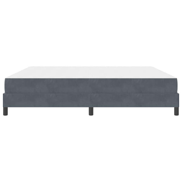 vidaXL Box Spring Bed with Mattress Dark Grey 200 x 220 cm Fabric