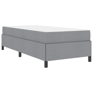 vidaXL Fabric Box Spring Bed Light Grey 80 x 200 cm