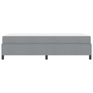 vidaXL Fabric Box Spring Bed Light Grey 80 x 200 cm