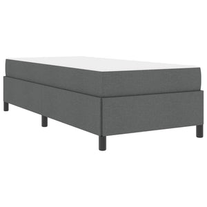vidaXL Dark Grey Box Spring Bed 80 x 200 cm Fabric