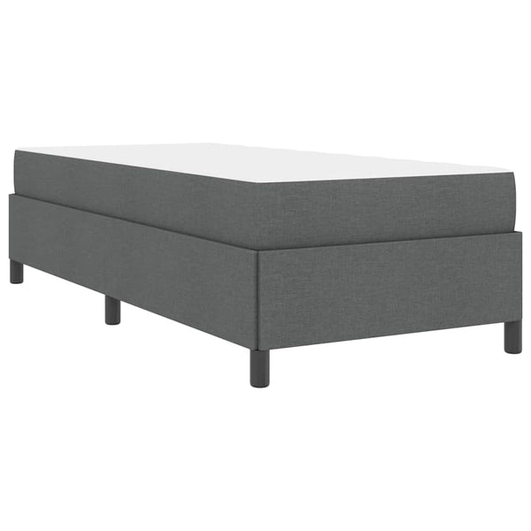 vidaXL Dark Grey Box Spring Bed 80 x 200 cm Fabric