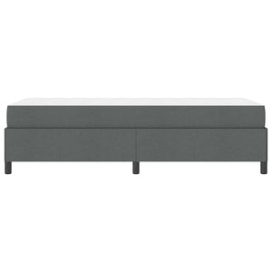 vidaXL Dark Grey Box Spring Bed 80 x 200 cm Fabric