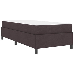 vidaXL Box Spring Bed Dark Brown 80 x 200 cm Fabric