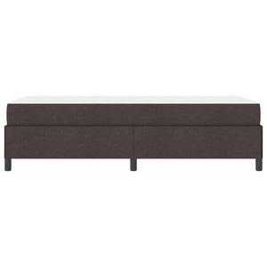 vidaXL Box Spring Bed Dark Brown 80 x 200 cm Fabric