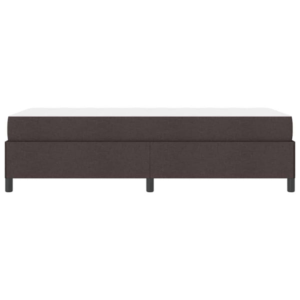 vidaXL Box Spring Bed Dark Brown 80 x 200 cm Fabric