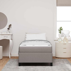 vidaXL Box Spring Bed Taupe 80 x 200 cm Fabric