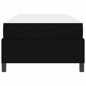 vidaXL Box Spring Bed Black 90 x 200 cm Fabric
