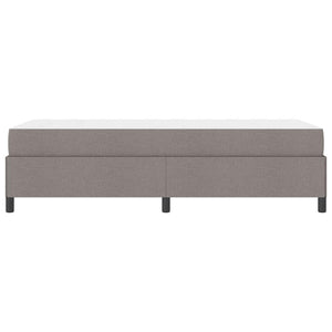 vidaXL Box Spring Bed Taupe 90 x 200 cm Fabric