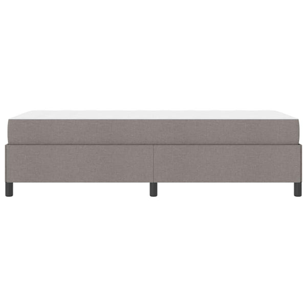 vidaXL Box Spring Bed Taupe 90 x 200 cm Fabric