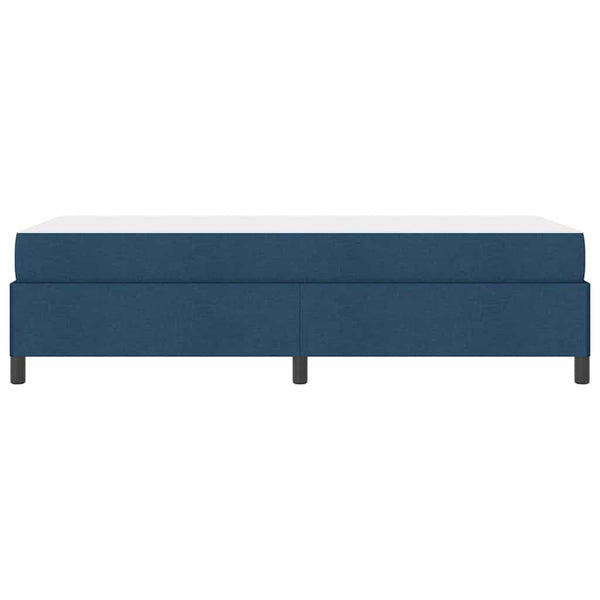vidaXL Box spring bed Blue 90 x 200 cm Fabric