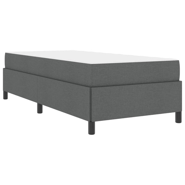 vidaXL Box Spring Bed Dark Gray 100 x 200 cm Fabric