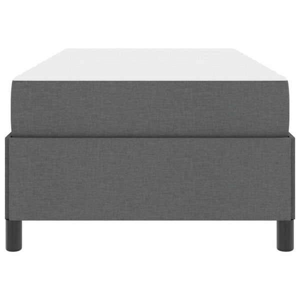 vidaXL Box Spring Bed Dark Gray 100 x 200 cm Fabric