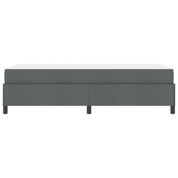 vidaXL Box Spring Bed Dark Gray 100 x 200 cm Fabric