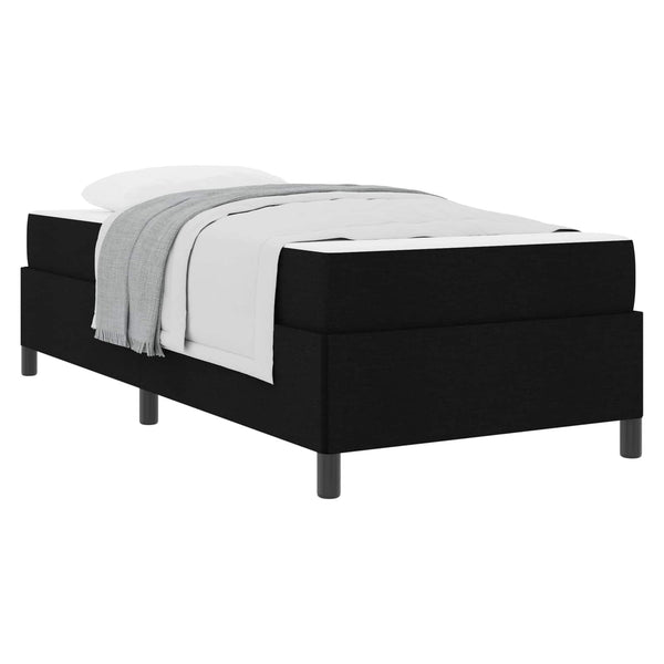vidaXL Box Spring Bed Black 100 x 200 cm Fabric