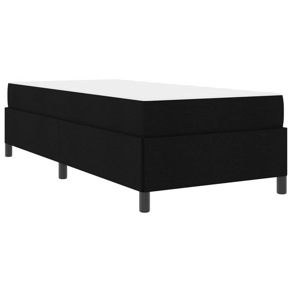 vidaXL Box Spring Bed Black 100 x 200 cm Fabric
