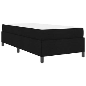 vidaXL Box Spring Bed Black 100 x 200 cm Fabric
