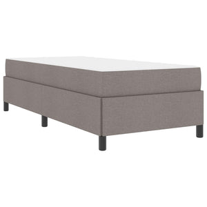 vidaXL Box Spring Bed Taupe 100 x 200 cm Fabric