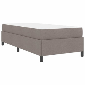 vidaXL Box Spring Bed Taupe 100 x 200 cm Fabric