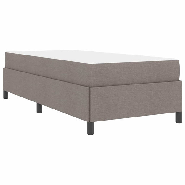 vidaXL Box Spring Bed Taupe 100 x 200 cm Fabric