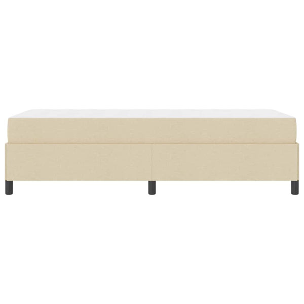 vidaXL Fabric Box Spring Bed Cream 100 x 200 cm