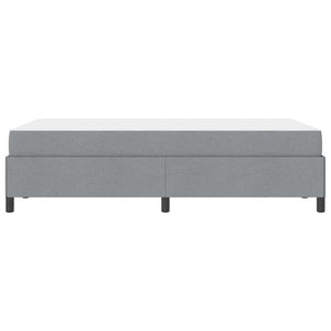 vidaXL Box Spring Bed Light Gray 120 x 190 cm Fabric