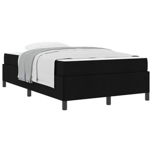 vidaXL Black Box Spring Bed 120 x 190 cm Fabric