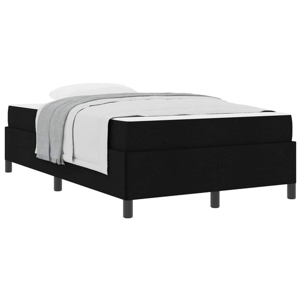 vidaXL Black Box Spring Bed 120 x 190 cm Fabric