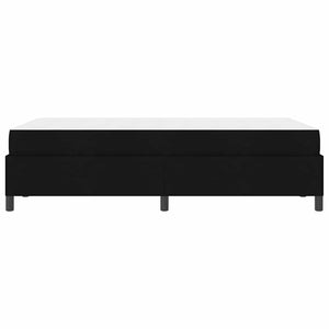 vidaXL Black Box Spring Bed 120 x 190 cm Fabric