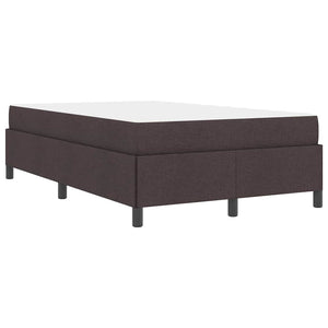 vidaXL Box Spring Bed Dark Brown 120 x 190 cm Fabric