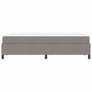 vidaXL Box Spring Bed Taupe 120 x 190 cm Fabric