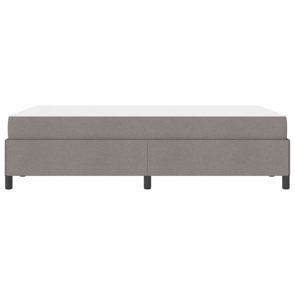 vidaXL Box Spring Bed Taupe 120 x 190 cm Fabric