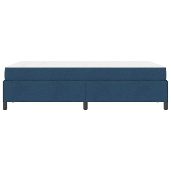 vidaXL Box Spring Bed Blue 120 x 190 cm Fabric