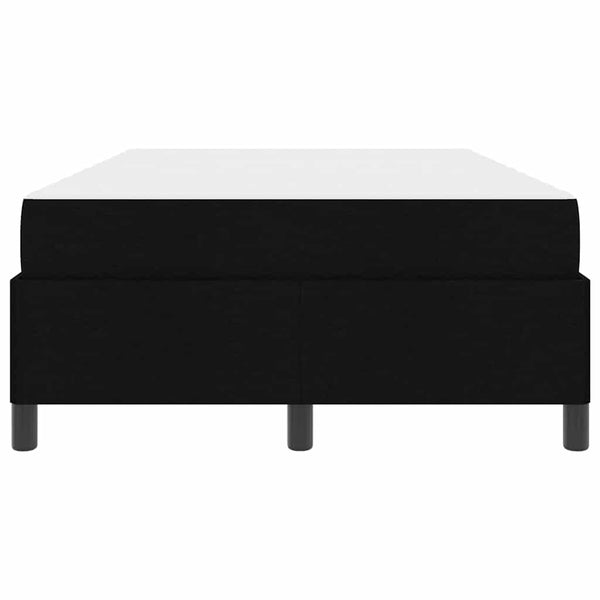 vidaXL Box Spring Bed Black 120 x 200 cm Fabric