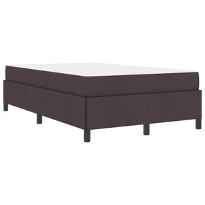 vidaXL Box Spring Bed Dark Brown 120 x 200 cm Fabric