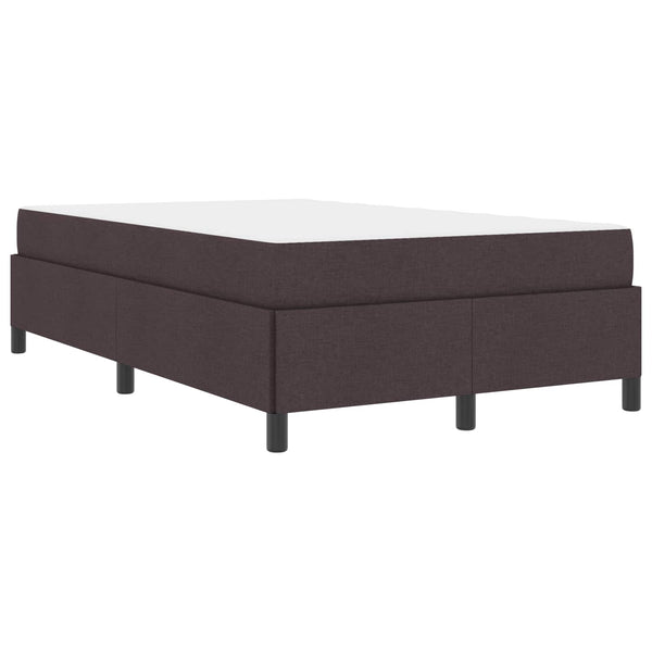 vidaXL Box Spring Bed Dark Brown 120 x 200 cm Fabric