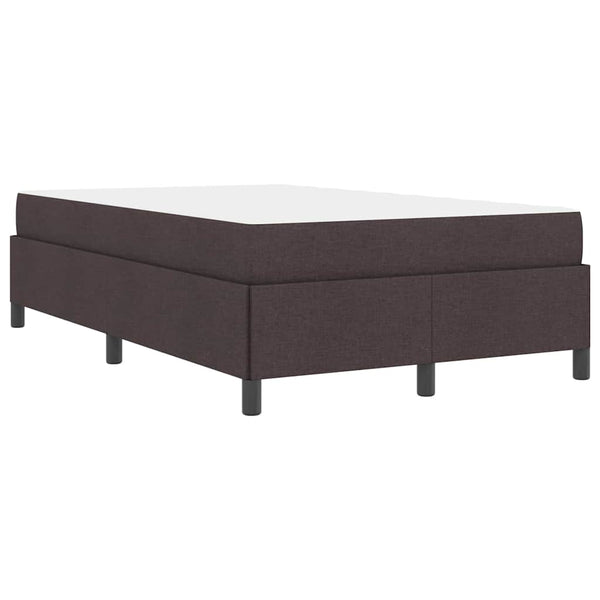 vidaXL Box Spring Bed Dark Brown 120 x 200 cm Fabric