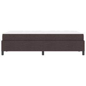 vidaXL Box Spring Bed Dark Brown 120 x 200 cm Fabric