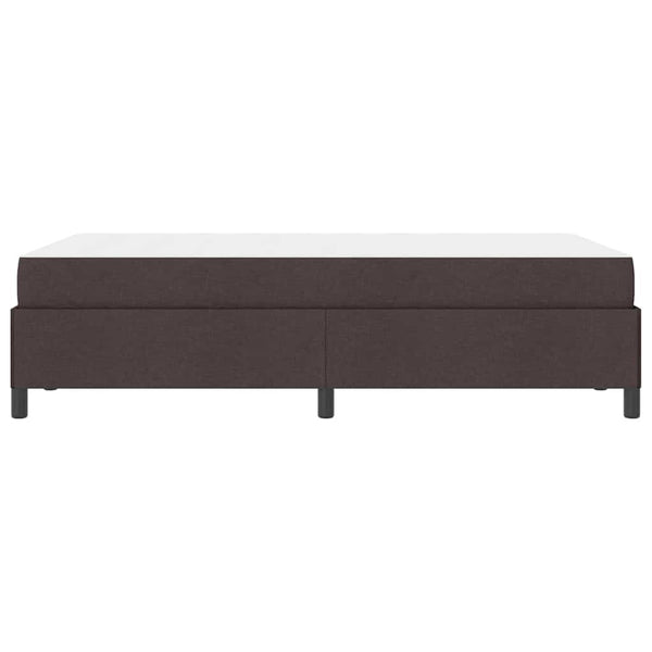 vidaXL Box Spring Bed Dark Brown 120 x 200 cm Fabric
