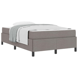 vidaXL Taupe Fabric Box Spring Bed 120 x 200 cm
