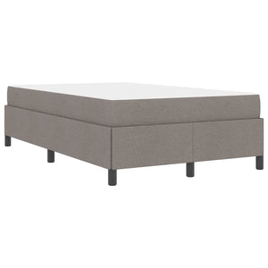 vidaXL Taupe Fabric Box Spring Bed 120 x 200 cm
