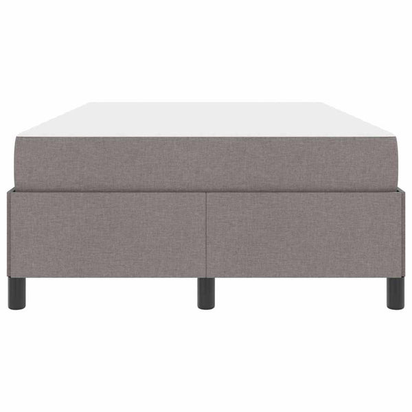 vidaXL Taupe Fabric Box Spring Bed 120 x 200 cm