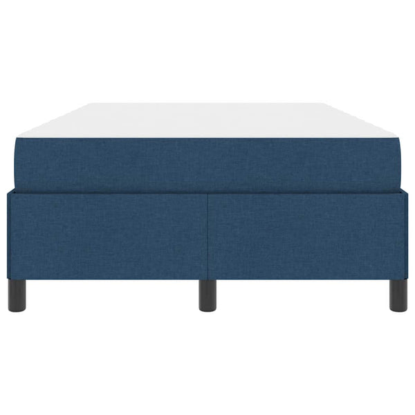 vidaXL Box Spring Bed Blue 120 x 200 cm Fabric