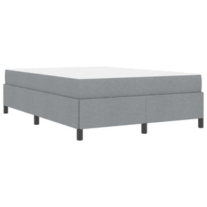 vidaXL Box Spring Bed Light Grey 140 x 200 cm Fabric