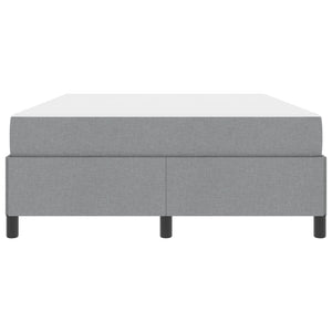 vidaXL Box Spring Bed Light Grey 140 x 200 cm Fabric